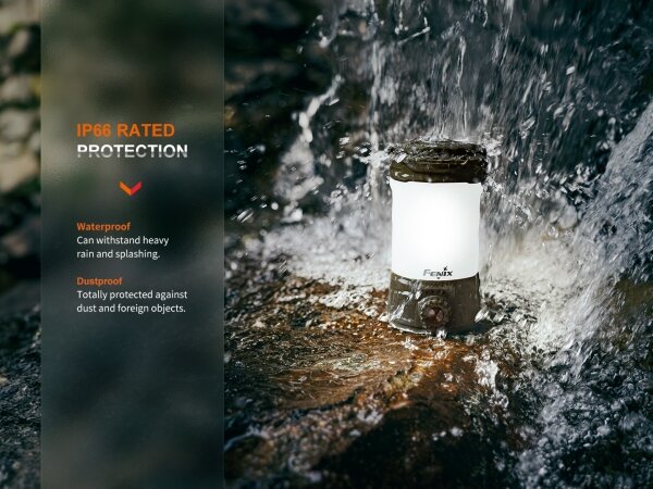 Fenix CL26RPROCAM - Lampada portatile ricaricabile LED dimmerabile LED/USB IP66 grigio
