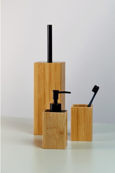 Set di accessori da bagno in bambù colore naturale Padua - Wenko