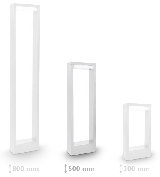 Brilagi - Lampada LED da esterno RAGUSA LED/7W/230V 3000/4000/6000K bianco IP54 50 cm