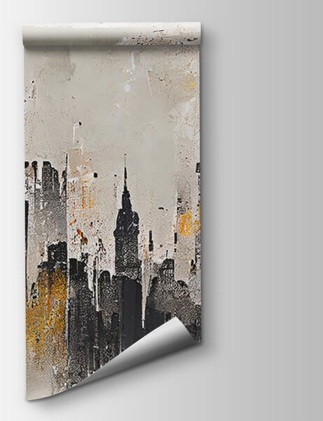 Carta da parati Pittura di una città, Carta da parati design, Carta da parati popolare, u75797 - Tapeko.it