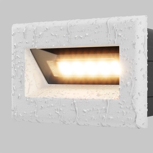 Maytoni O045SL-L3W3K -Luce da esterno da incasso LED BOSCA LED/3W/230V IP65 bianco
