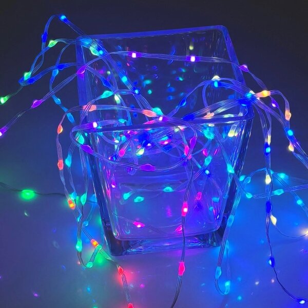 Catena LED RGB LED/10W/5V 10 m USB + telecomando
