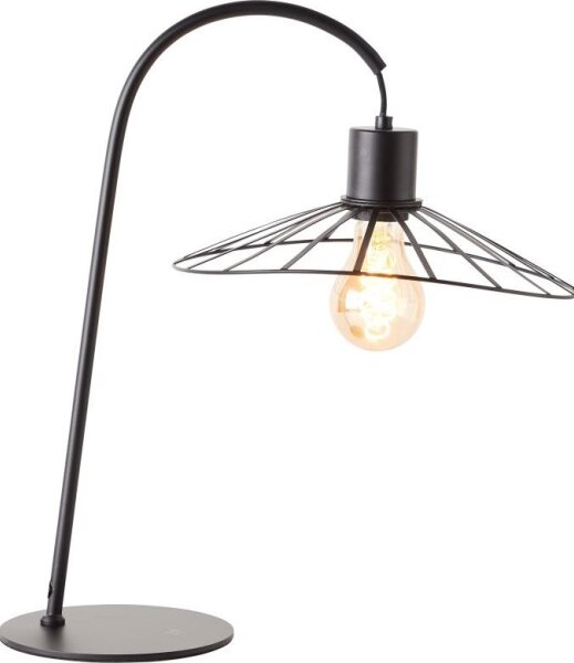 Brilliant - Lampada da tavolo LEIKA 1xE27/52W/230V nero