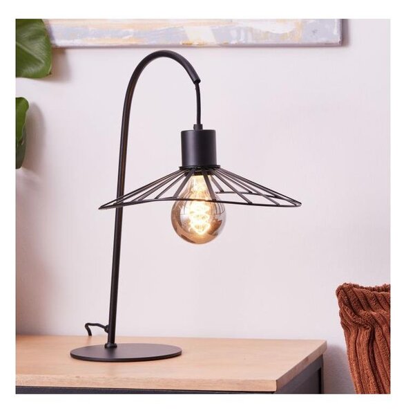 Brilliant - Lampada da tavolo LEIKA 1xE27/52W/230V nero
