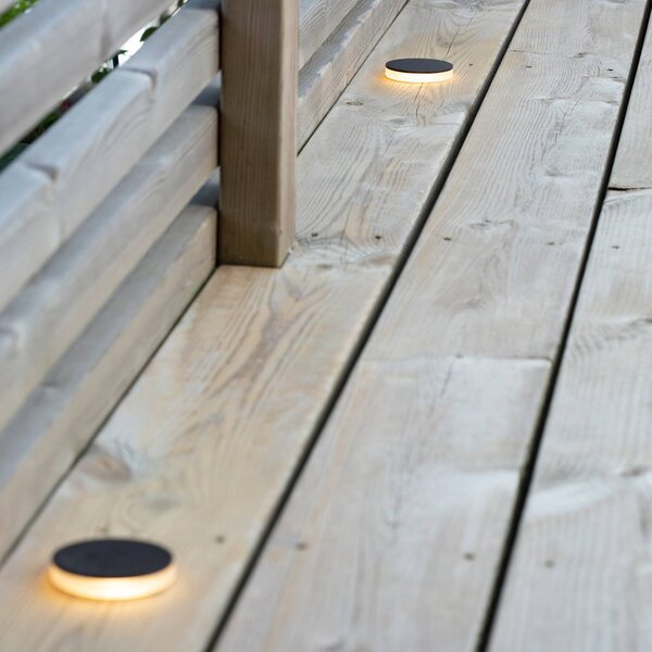 Markslöjd Garden 24 Decklight nero 3W laterale Ø6cm Decklight, dimmerabile, Nero, Alluminio, Moderno