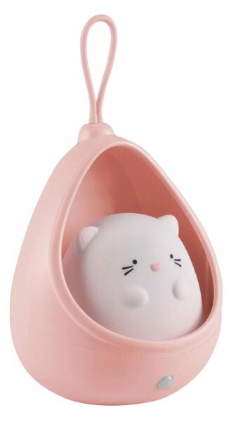 Luce di orientamento per bambini con sensore KITTY LED/0,5W/5V USB rosa