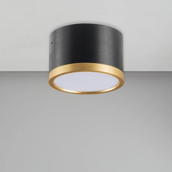 Plafoniera LED MIRELLA 1xGX53/6W/230V nero/oro
