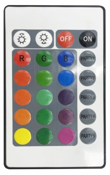 SET 2x LED RGB Lampada decorativa FESTA 3xAAA/4,5V + telecomando