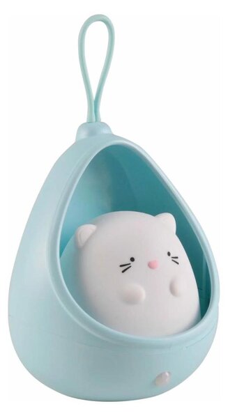 Luce di orientamento per bambini con sensore KITTY LED/0,5W/5V USB blu
