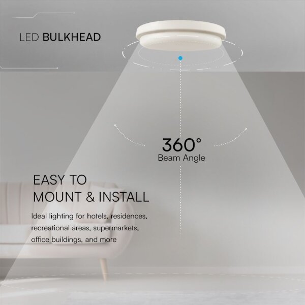 Plafoniera LED da bagno LED/24W/230V 6500K IP54 diametro 24 cm