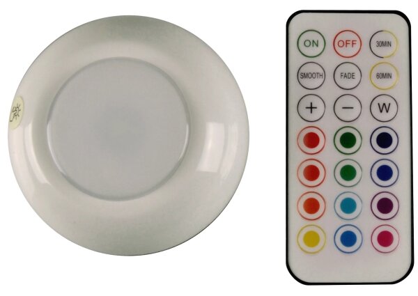 Illuminazione LED RGBW per mobili LED/0,5W/4,5V 3xAAA bianco + telecomando