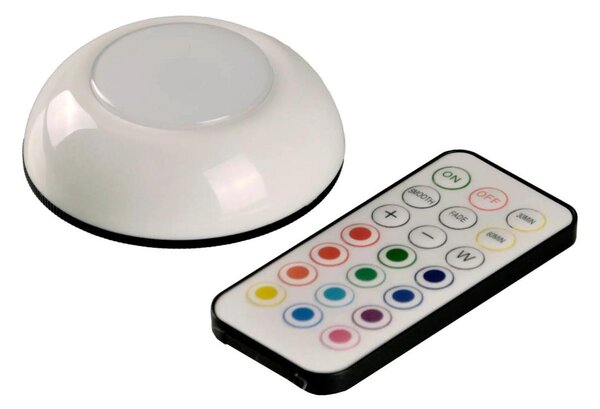 Illuminazione LED RGBW per mobili LED/0,5W/4,5V 3xAAA bianco + telecomando