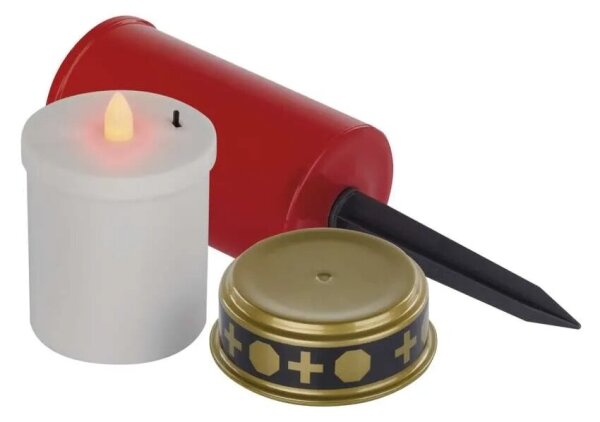 LED Candela cimiteriale LED/2xAA IP44