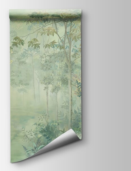 Carta da parati Pittura di una foresta, Carta da parati Foresta, Carta da parati popolare, u78448v1 - Tapeko.it