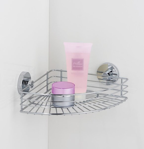 Set di accessori da bagno autoportanti argentato lucido Bari - Wenko