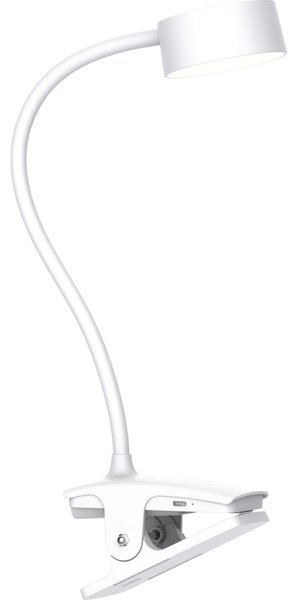Solight WO3001-W- Lampada flessibile dimmerabile a LED con clip LED/2W/5V 3000/4000/6500K bianco