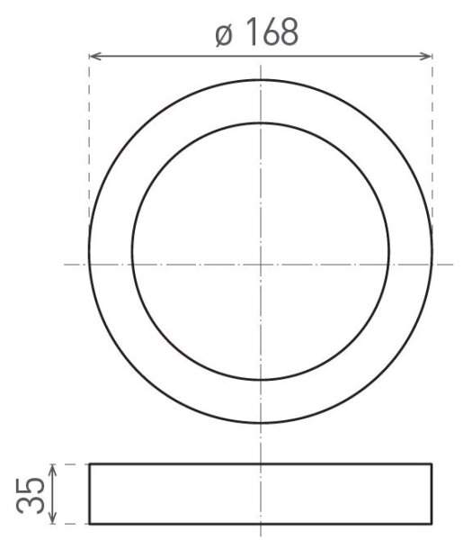 Plafoniera LED FENIX LED/12W/230V 2900/3900/5800K diametro 16,8 cm bianco