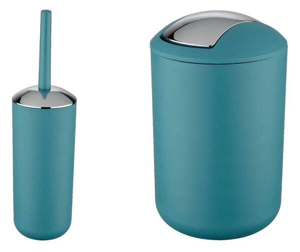 Set di accessori da bagno in plastica color petrolio Brasil - Wenko