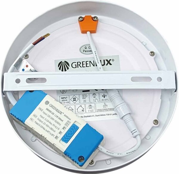 Plafoniera LED FENIX LED/12W/230V 2900/3900/5800K diametro 16,8 cm bianco