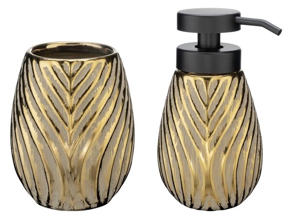 Set di accessori da bagno in ceramica color oro Idro - Wenko