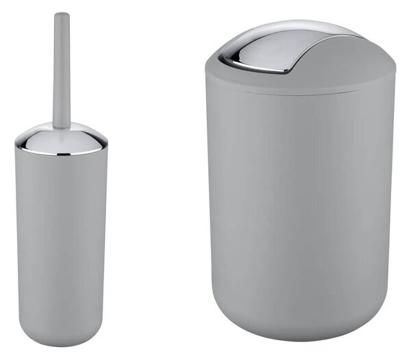 Set di accessori da bagno in plastica grigia Brasil - Wenko