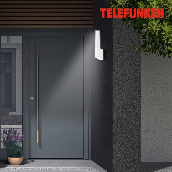 Telefunken 311306TF - Applique da esterno LED/8W/230V 4000K IP44 bianca