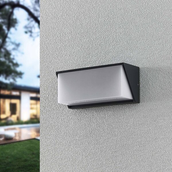 Applique da esterni a LED Malim Lindby, Nero, Alluminio, Moderno, Applique LED da esterni