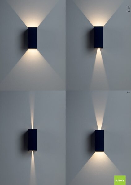 Redo 90635 - Lampada LED da esterno SONNY 2xLED/5W/230V 2200/3000/4000K IP54 bianco