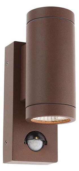 Redo 9455-LED Applique da esterno con sensore VINCE 2xLED/3W/230V IP54 marrone