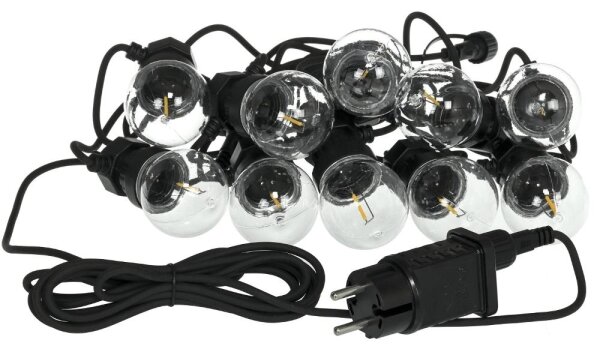 Retlux- LED catena decorativa per esterni GIRLANDA G45 10xE27/230V 8m IP44 bianco caldo