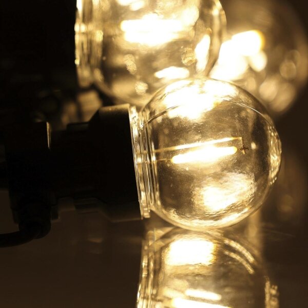 Retlux- LED catena decorativa per esterni GIRLANDA G45 10xE27/230V 8m IP44 bianco caldo
