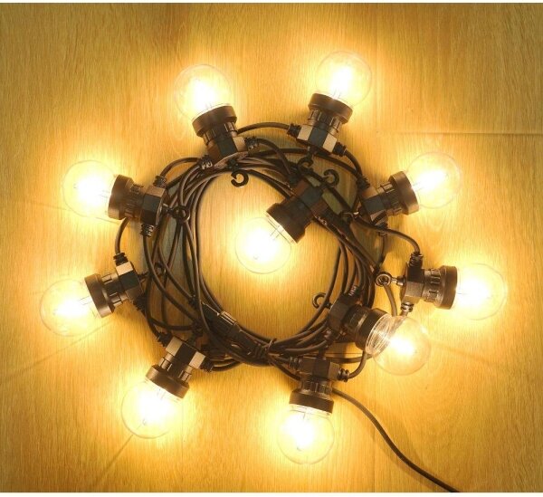 Retlux- LED catena decorativa per esterni GIRLANDA G45 10xE27/230V 8m IP44 bianco caldo