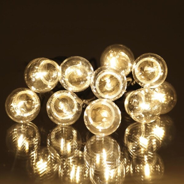 Retlux- LED catena decorativa per esterni GIRLANDA G45 10xE27/230V 8m IP44 bianco caldo