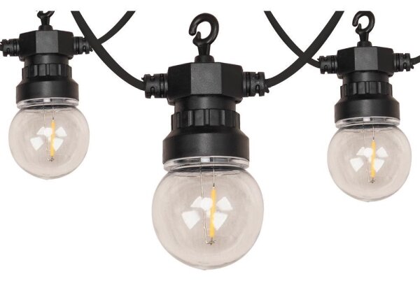 Retlux- LED catena decorativa per esterni GIRLANDA G45 10xE27/230V 8m IP44 bianco caldo