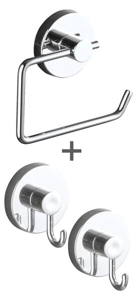 Set di accessori da bagno autoportanti grigio Milazzo - Wenko