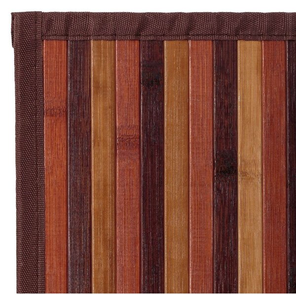 Passatoia in bambù di colore marrone-senape 60x200 cm - Casa Selección