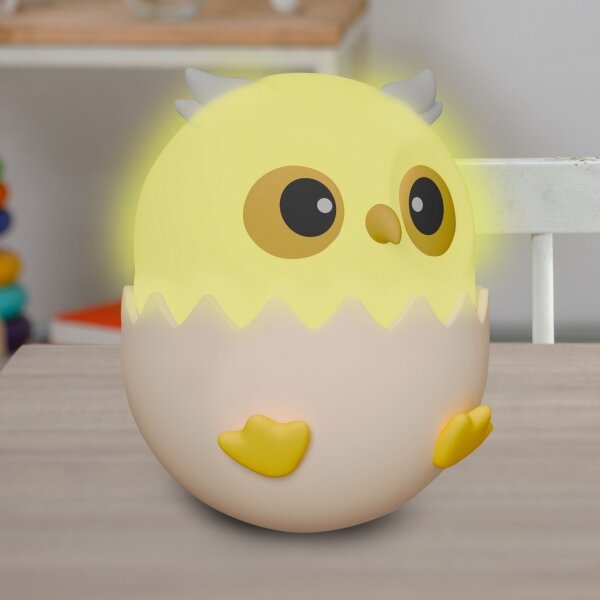 LED RGBW Dimmerabile per bambini touch lampada LED/1W/5V USB 1200 mAh gufo blu