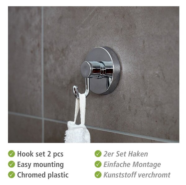 Set di accessori da bagno autoportanti grigio Milazzo - Wenko