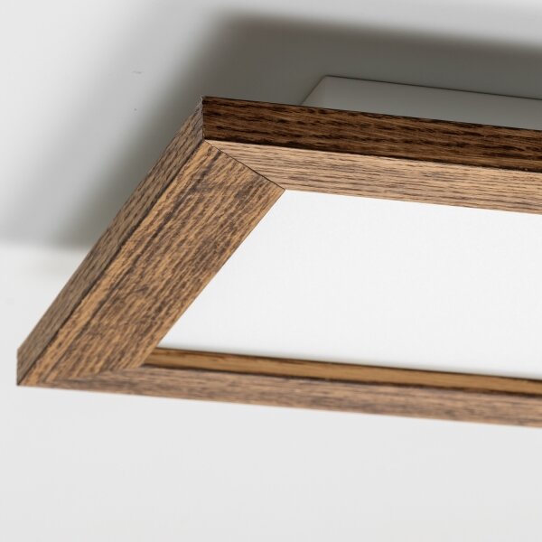 Brilagi - Plafoniera LED SLIMFRAME WOOD LED/25W/230V 34x34 cm marrone