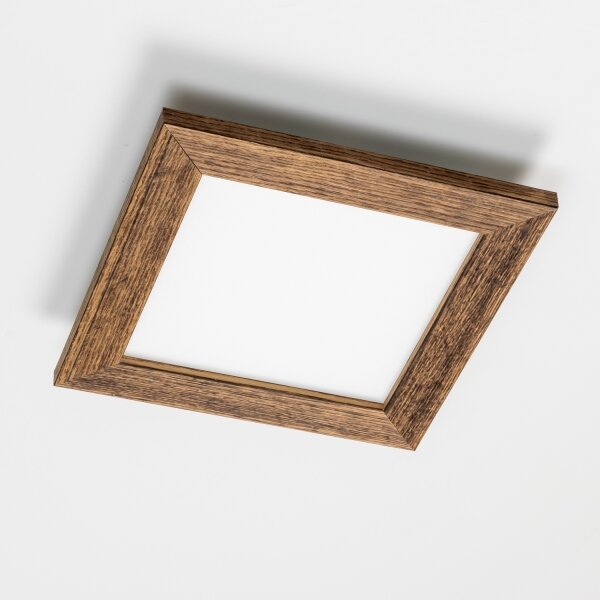 Brilagi - Plafoniera LED SLIMFRAME WOOD LED/25W/230V 34x34 cm marrone
