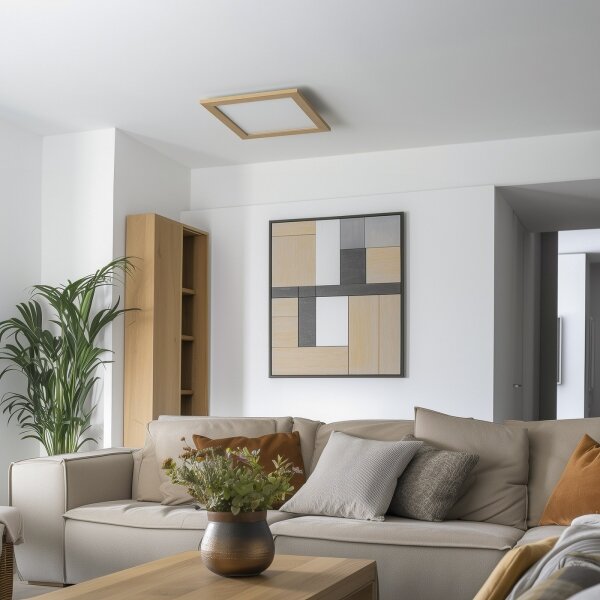 Eglo 75643 - Lampada LED da soffitto CALEMAR LED/19W/230V 4000K 43,7 cm rovere