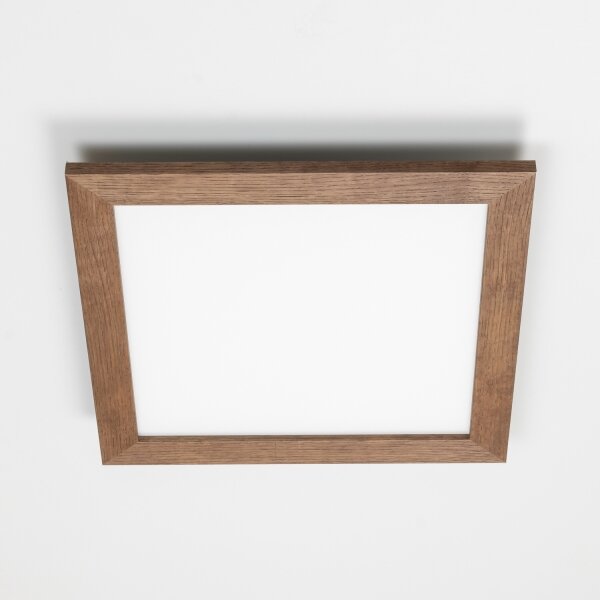 Brilagi -Plafoniera LED SLIMFRAME WOOD LED/36W/230V 49,5x49,5 cm marrone scuro