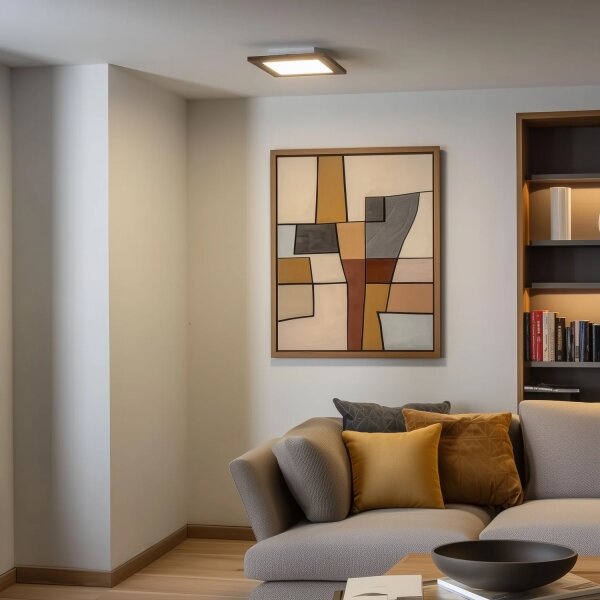 Brilagi - Plafoniera LED SLIMFRAME WOOD LED/25W/230V 34x34 cm marrone