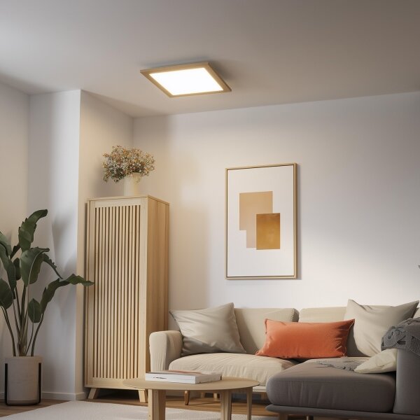 Eglo 75643 - Lampada LED da soffitto CALEMAR LED/19W/230V 4000K 43,7 cm rovere