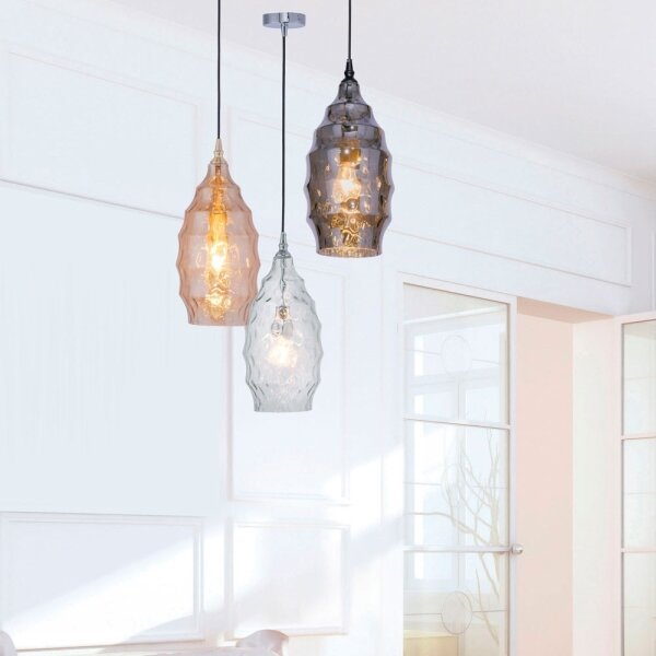 Paul Neuhaus 8267-00 - Lampadario a sospensione con filo SCARLETT 1xE27/60W/230V diametro 19 cm limpido