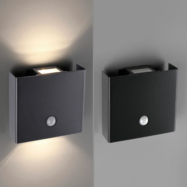 JUST LIGHT. 19471-18 - Lampada LED da esterno con sensore 2xLED/1,25W/3,7V 4400mAh IP44