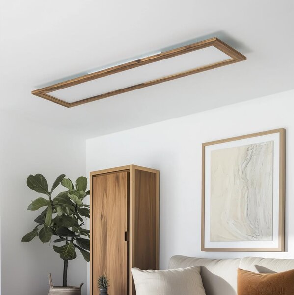 Eglo-LED RGBW Pannello LED da soffitto SALOBRENA-C LED/34W/230V marrone + telecomando