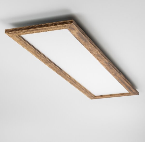 Brilagi - Plafoniera LED SLIMFRAME WOOD LED/58W/230V 124x34 cm marrone
