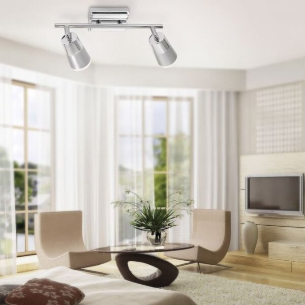 JUST LIGHT. 11229-17 - Faretto LED DALLI 2xLED/3,5W/230V cromo