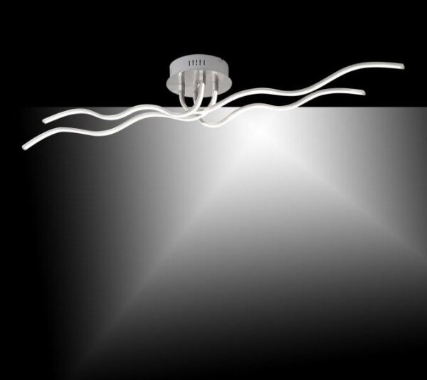 JUST LIGHT. 15126-55 - Lampadario a plafone LED WAVE LED/29,4W/230V cromo
